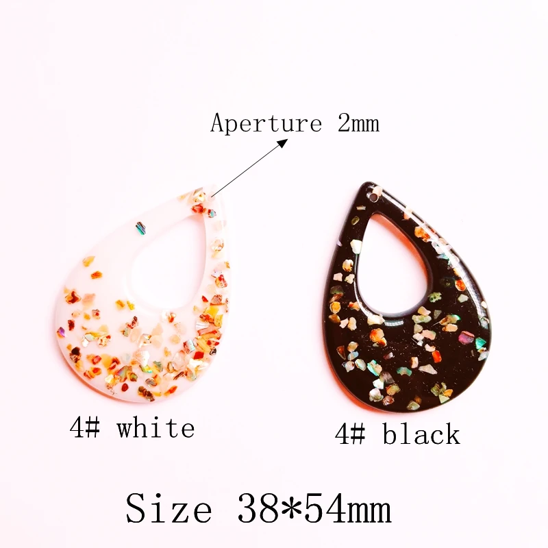 Японские и корейские свежие зернистые Текстуры Акриловые черные белые серьги