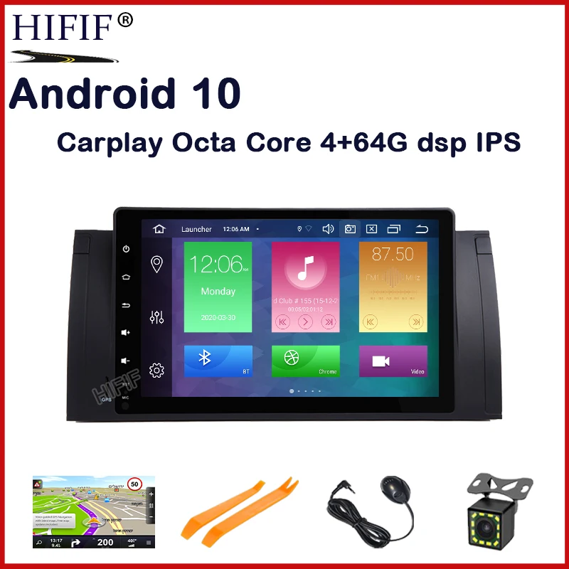 

DSP 9 "HD Android 11 Восьмиядерный HD экран 1 DIN автомагнитола GPS 9 дюймов Радио стерео для BMW E53 E39 X5 wifi 4G GPS USB аудио NAVI