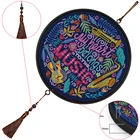 Алмазная живопись сделай сам, подвеска с кисточкой, частичное сверло, специальная форма, алмазная вышивка, вышивка крестиком, домашнее украшение