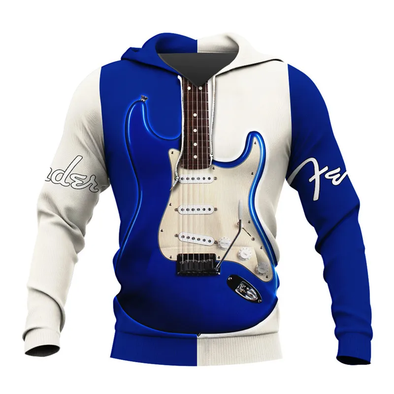 mode männer und frauen mode lässig sweatshirt elektrische gitarre 3d volle druck zipper hoodie herbst und winter harajuku ca free global shi