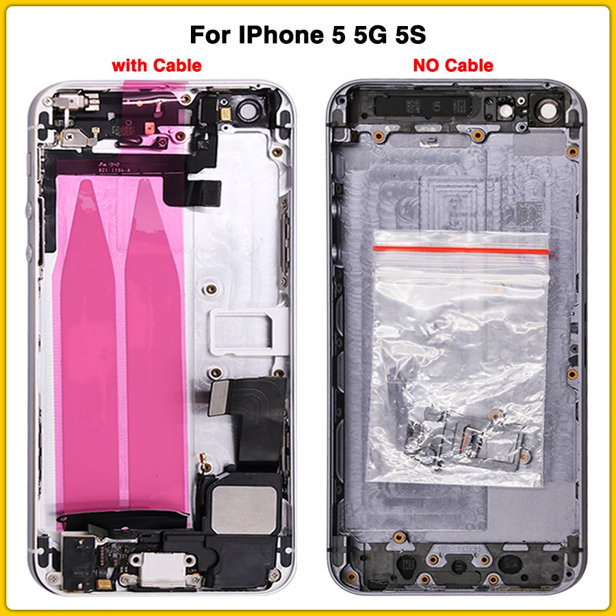 Новый чехол с полным покрытием корпуса для IPhone 5 5G задняя крышка аккумулятора