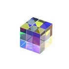 Цветовая Призма комбайнер Splitter кросс-Двуцветные K9 оптический Стекло кубика льда Trichroic призмы для обучения светильник спектр 20 мм