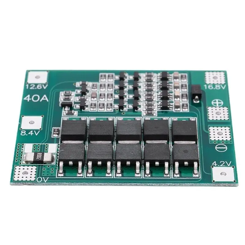 2 шт. 4S 16 8 в 18650 литиевая батарея зарядное устройство Защитная плата PCB BMS 40A