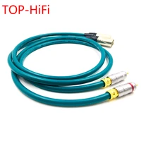 top hifi pair type 1016 rca male to 3pin xlr male balacned audio cable xlr to rca interconnect cable with cardas cross usacable
