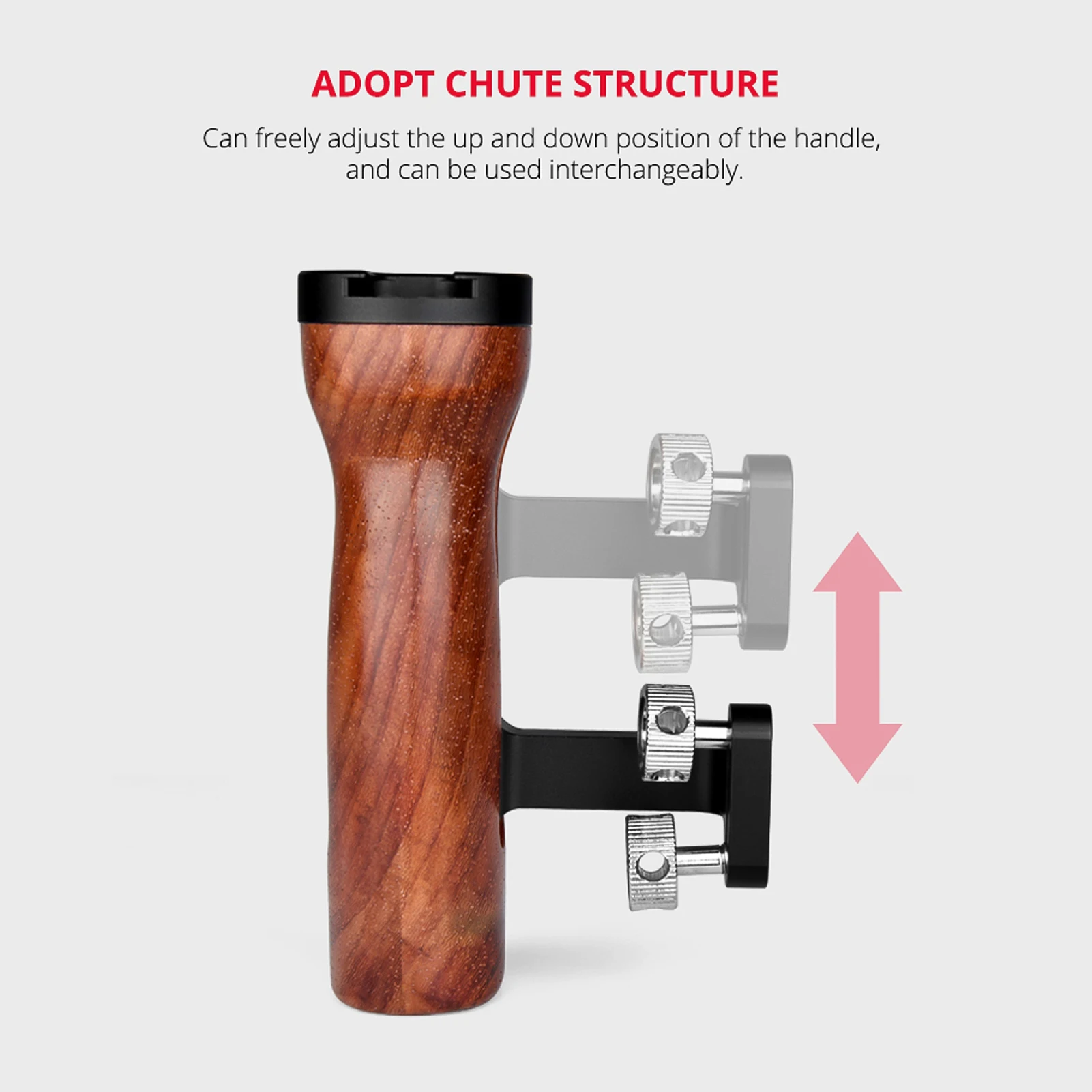 Andoer Универсальный деревянный держатель для камеры левая/правая рукоятка с