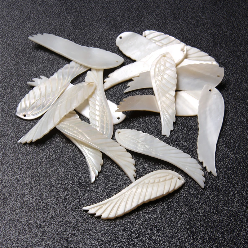 Бусины из белого натурального жемчуга с ракушками | Украшения и аксессуары