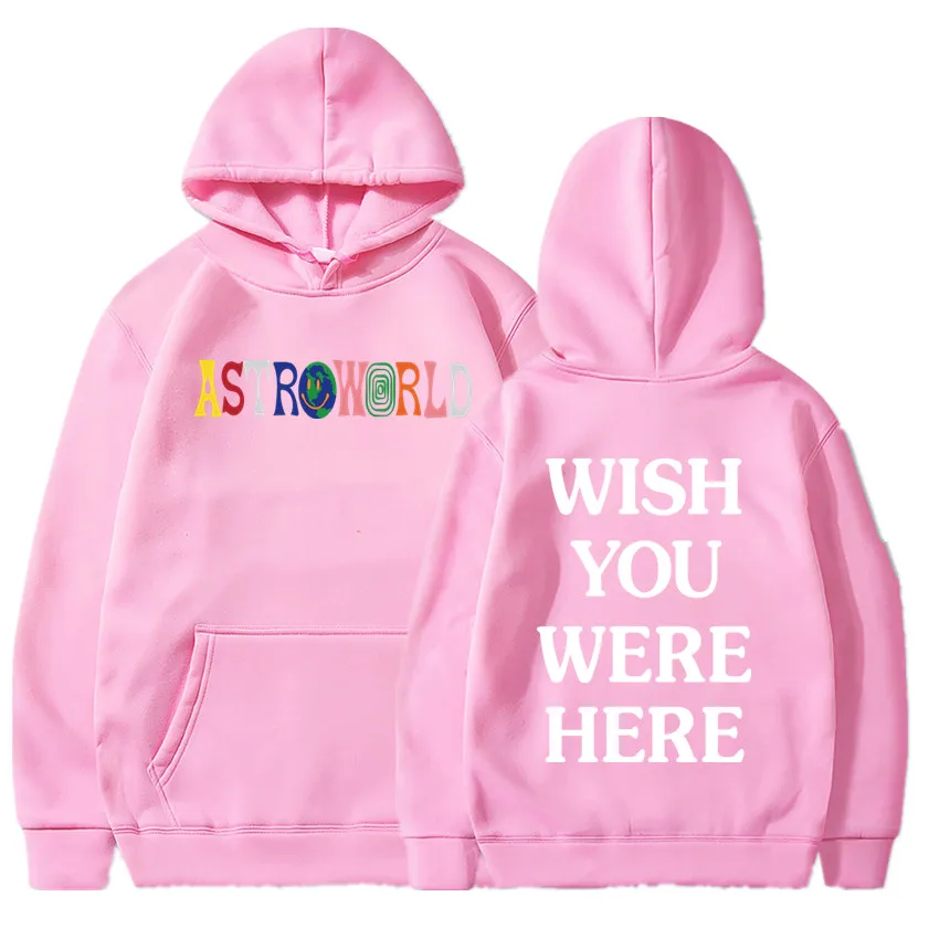 2019 Новые мужские толстовки с изображением Трэвиса Скотта Astroworld WISH YOU WAS HERE