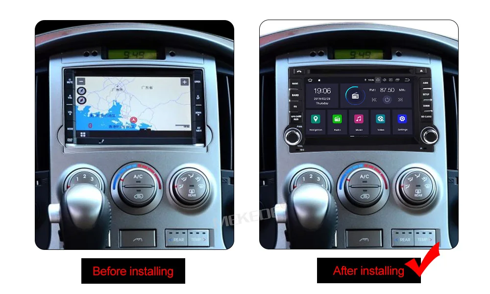 MEKEDE 2din PX5 4+ 64G Android 9,0 Автомобильный мультимедийный dvd-плеер для hyundai H1 grand starex 2007- gps, DVD, радио, WiFi BT