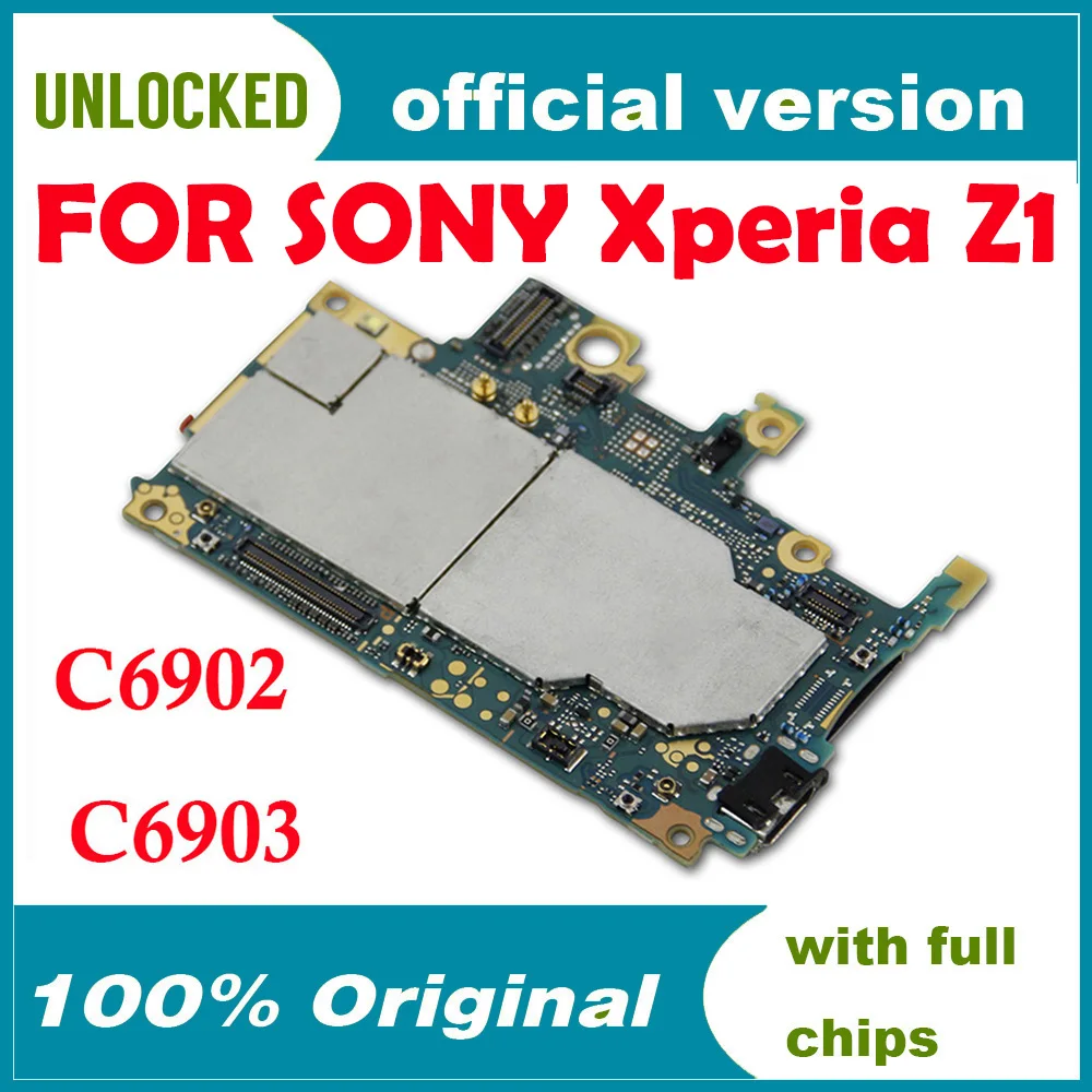 Материнская плата для Sony Xperia Z1 L39h C6902 C6903 100% протестированная оригинальная