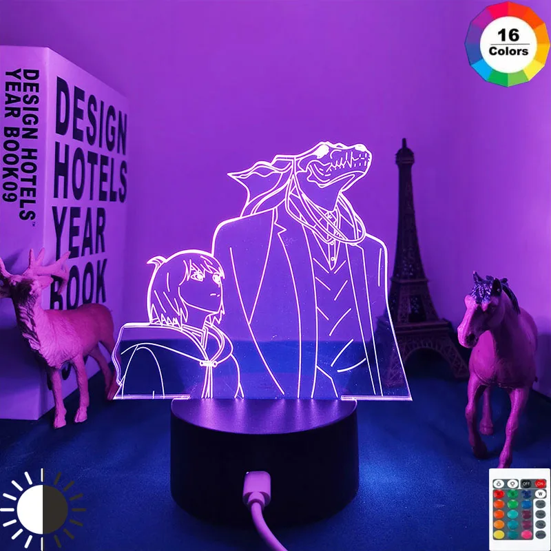 

3d Lamp Anime The Ancient Magus Bride for Bedroom Decor Night Light Child Birthday Gift Manga The Ancient Magus Bride Led Light