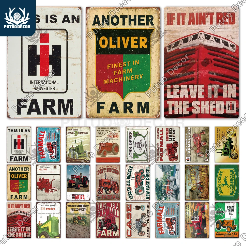 Декоративная ферма Putuo металлическая табличка Искусственный металлический