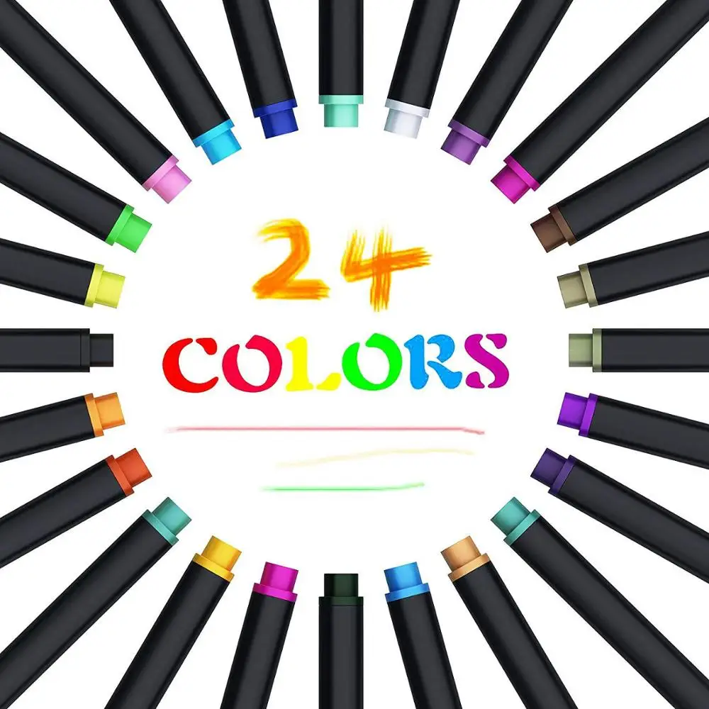 24 цвета вязанная крючком ручка товары для рукоделия граффити игла очень