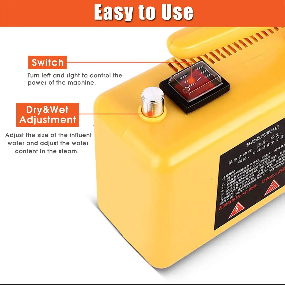 

220V 2600W High Pressure Steam Cleaner Portable Electric Steam Cleaning Machine Household Cleaner Pumping Sterilization