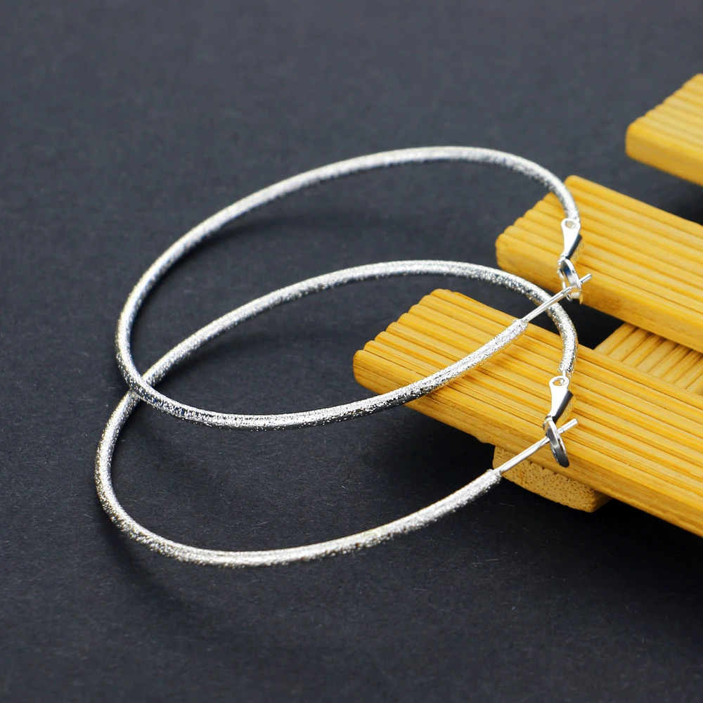 Женские серьги кольца с большими кругами ювелирное изделие в стиле ретро из