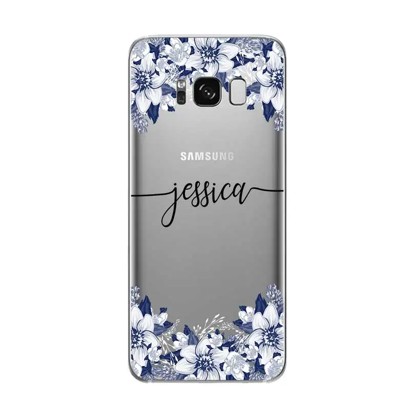 На заказ Ваше имя DIY Модный чехол для samsung Galaxy S5 S6 S7 S8 S9 S10 S10E Lite Edge Plus - Цвет: 7