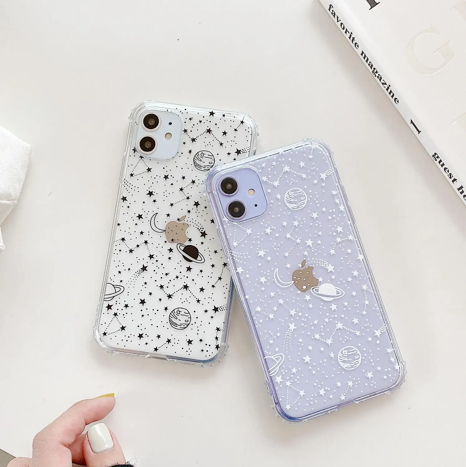 Противоударный чехол для iphone 12 Mini 11 Pro XS MAX XR X 7 8 Plus прозрачный мягкий ТПУ |