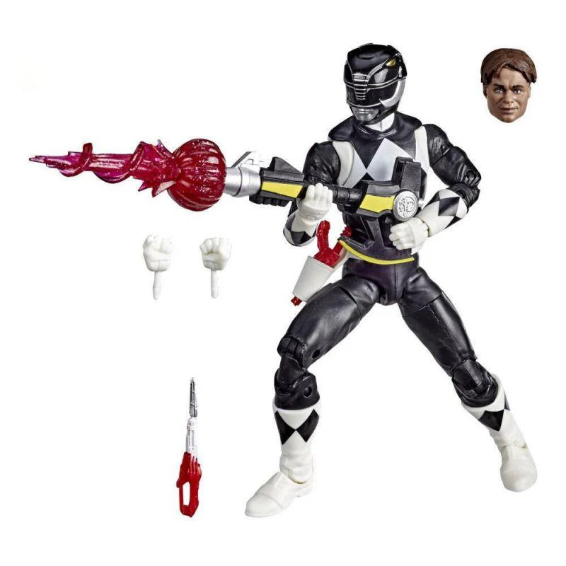 

Power Rangers Lightning Collection Mighty Morphin Black Ranger 6inch PVC Collectible Model Anime Action Figure Toys