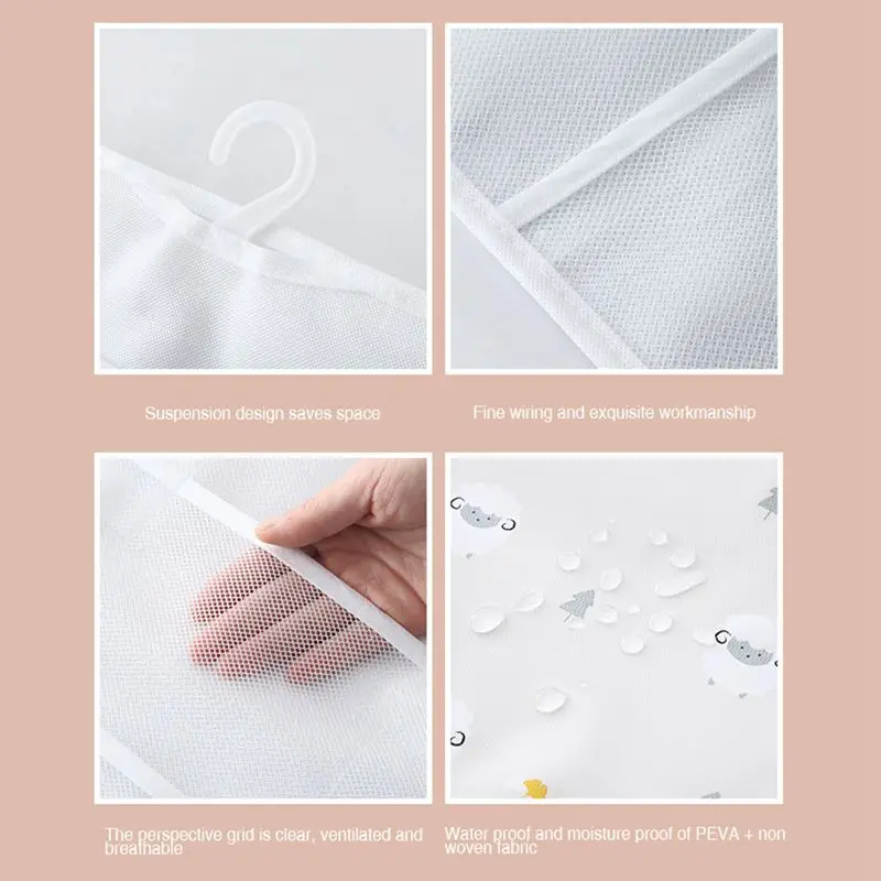 

Fantasy School of Psychics Witch's Musical Tea Party Hanging Bag Foldable Multi-pocket Classification Storage Network Bag