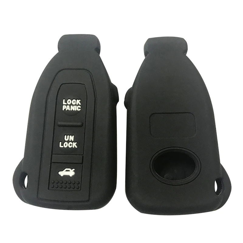 

For Lexus LS430 2002-2006 Silicone Key Case Car Smart for Toyota Remote Key Keyless Fob Car Styling Key Case for Keychain Alarm