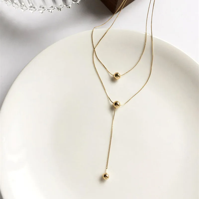 Новые модные ювелирные изделия медный чокер многослойное ожерелье подарок для