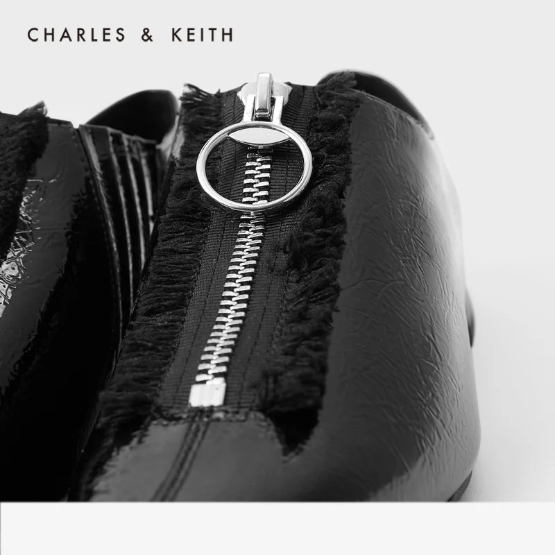 CHARLES＆KEITH Новинка на Лето2020CK1 70900137Женские туфли с кисточкой Острый Носок низком