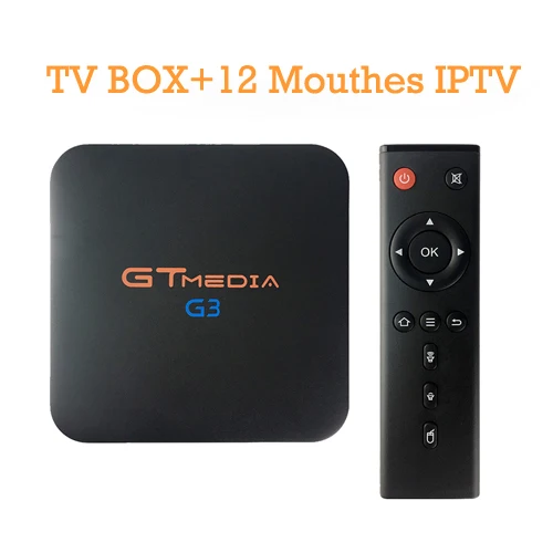 add 1 Year IPTV Бразилия GTMEDIA G3 Android 7,1+ IP ТВ сервер Smart tv Box медиаплеер 2 Гб 16 Гб пульт дистанционного управления 4K HD H.265 WIFI2.4G телеприставки - Цвет: add 1 Year IPTV