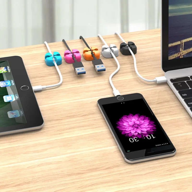 Автомобильный органайзер для кабеля шнур хранения зажим зарядного устройства