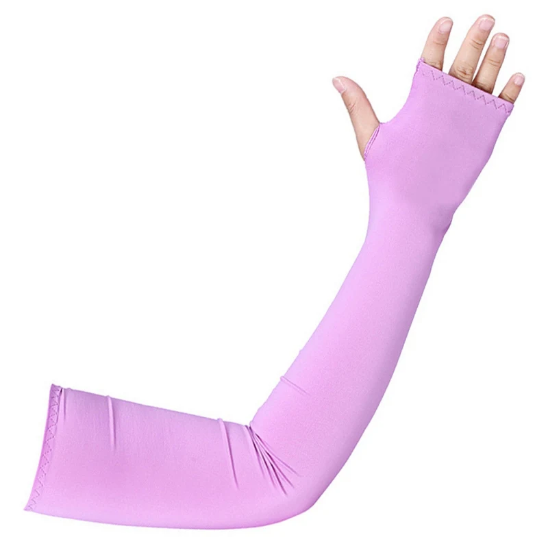 

2pcs Sunscreen Ice Silk Cuff Summer Riding Cool Sleeves Runningrm Sleeves Outdoor Sports Tourism Kit College Style