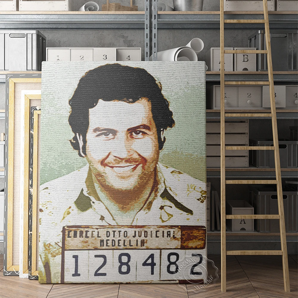 

Pablo Escobar Portrait Prints Art, Pablo Watercolor Poster, Figure Portrait Wall Pianting, Minimalism Colour Wall Art, Idea Gift