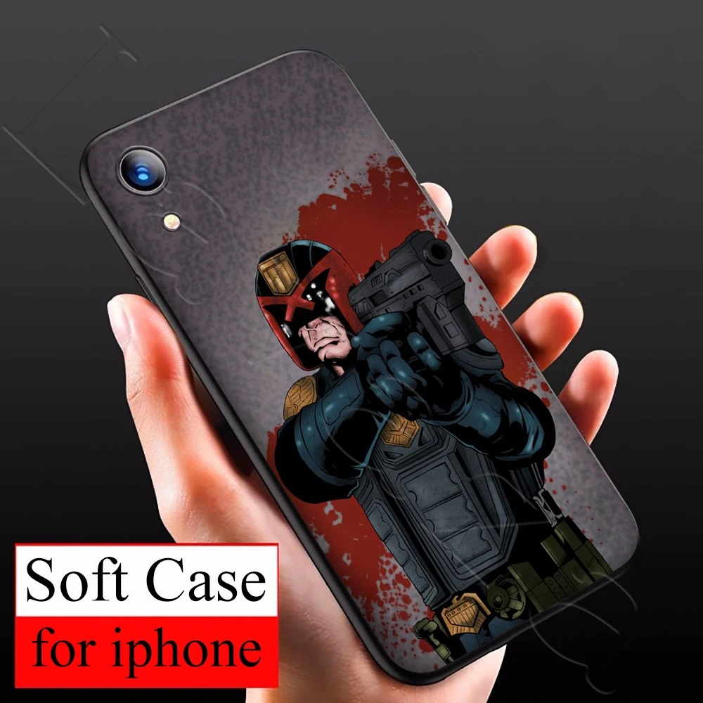 Lavaza Judge Dredd Silicone Soft Case for iPhone 12 Mini 11 Pro XS Max XR X 8 7 6 6S Plus 5 5S SE | Мобильные телефоны и