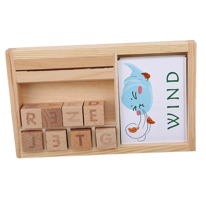 Деревянная познавательная головоломка картонные карты новые детские