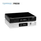 Предусилитель Pre90 Topping, усилитель входа Ext90 2 * RCA + 4 * XLR NFCA, полностью сбалансированный реле усилителя, низкий уровень шума, Hi-Fi предусилитель