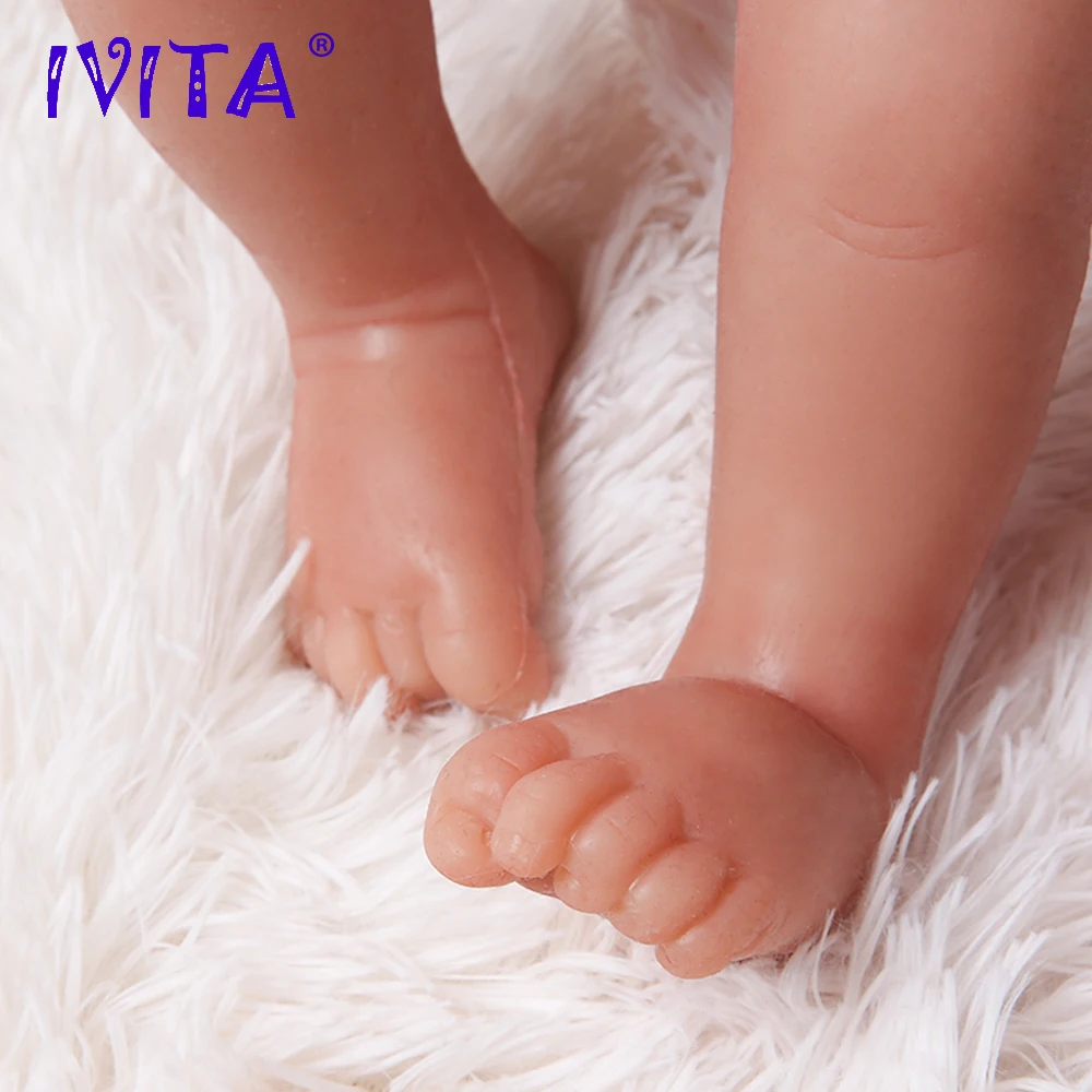 IVITA WG1508 51 см(20 дюймов) 4000 г полностью мягкая силиконовая кукла реборн, кукла живая девушка, имитация, кукла-компаньон