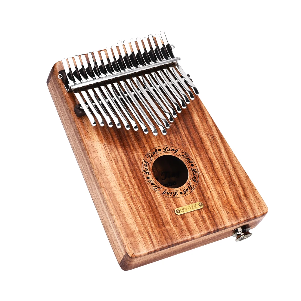 LINGTING K17YEQ 17 клавишное портативное пианино для большого пальца Kalimba Mbira сандаловое