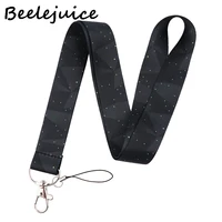 diamond night sky stars neck strap lanyards id badge card holder keychain mobile phone strap gift ribbon webbing necklace gifts