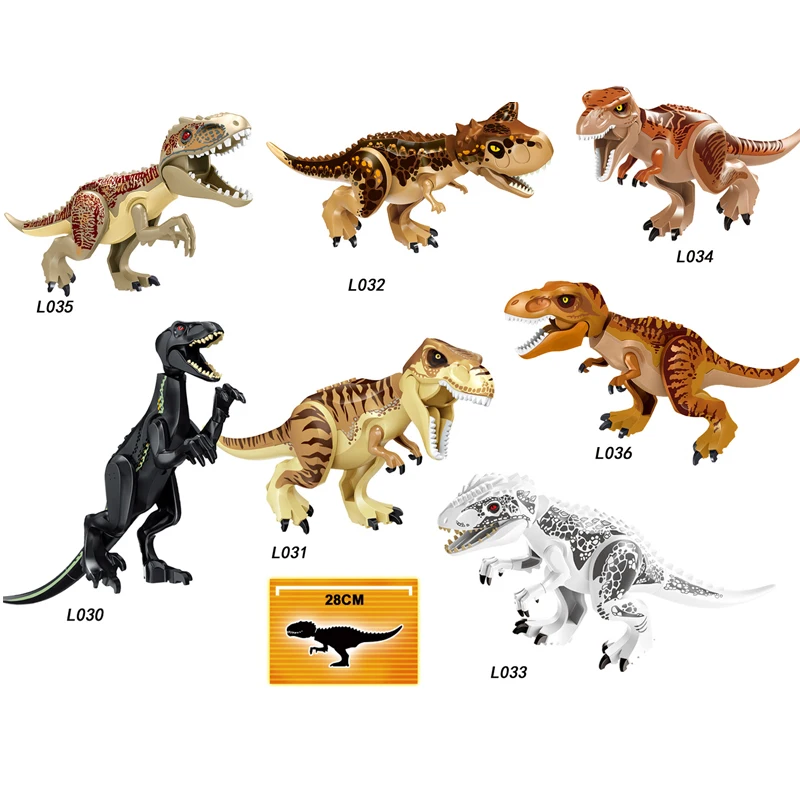 

Jurassic World 2 Brutal Raptor Building Blocks Dinosaur Bricks Tyrannosaurus Indominus I-Rex Assemble Dino Kids Toys