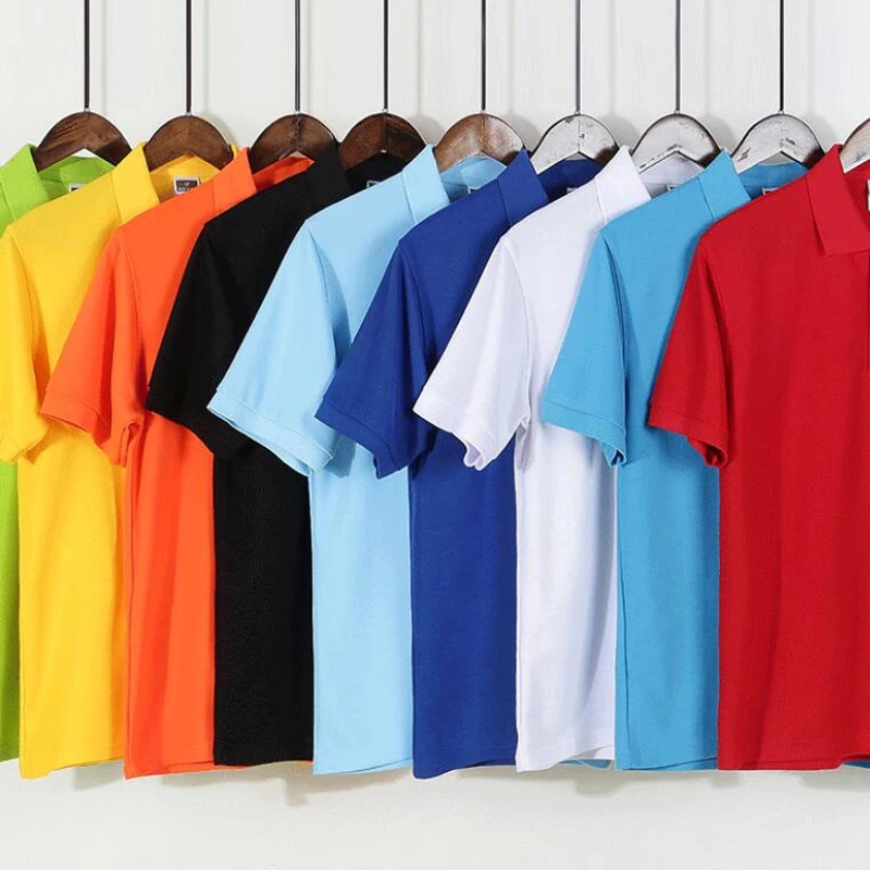 Рубашка поло мужская с отложным воротником брендовая дышащая блуза из хлопка