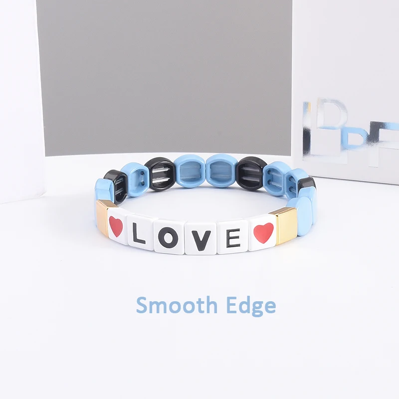 Сотовая плитка бусины браслет подарок на День святого Валентина для нее сердце