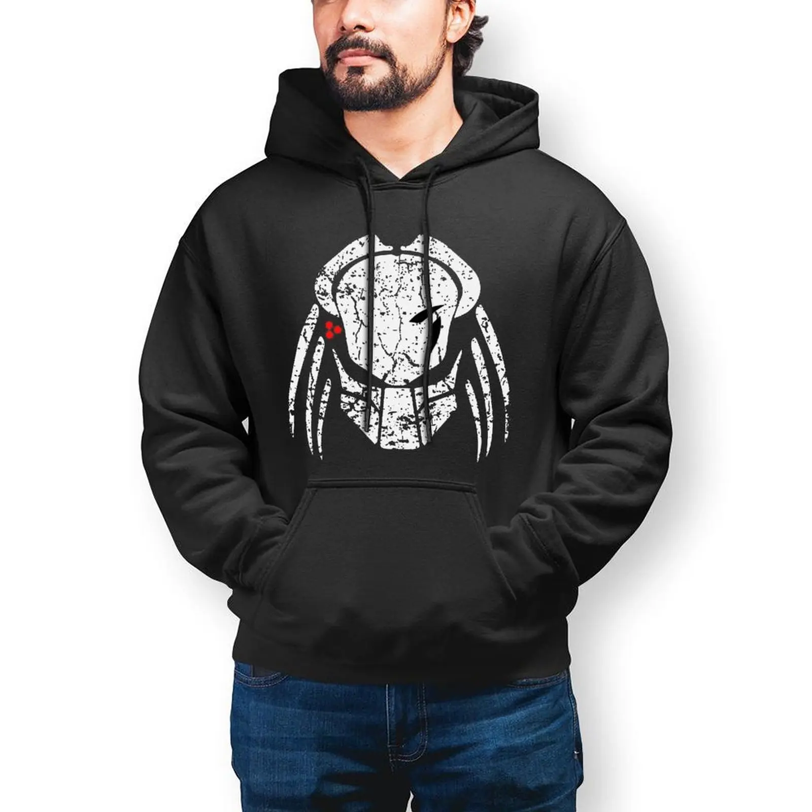 

Мужская хлопковая толстовка с капюшоном, в стиле ретро