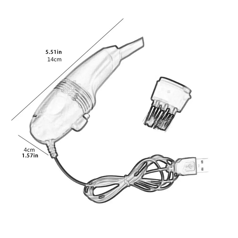 1 шт. Usb очиститель клавиатуры ПК для ноутбука компьютер набор вакуумной очистки