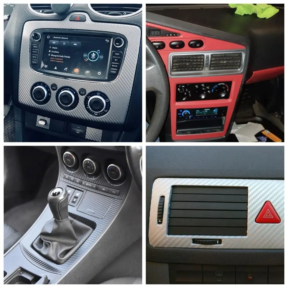 Углеродное волокно виниловая Автомобильная оберточная пленка рулон пленки