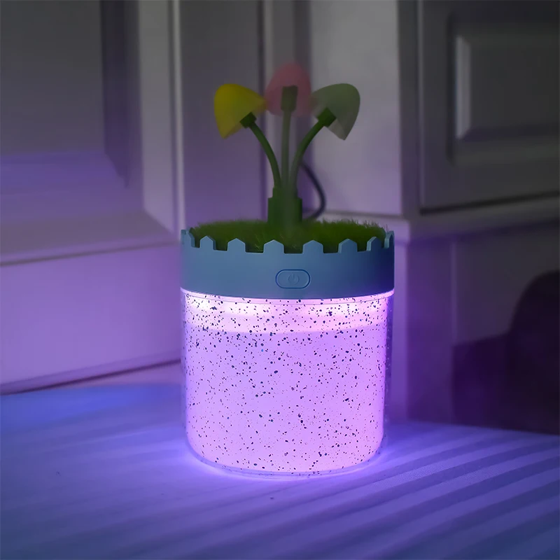 

Mushroom Table Lamp Ultrasonic Aroma Diffuser Landscape Cool Mist Air Humidifier