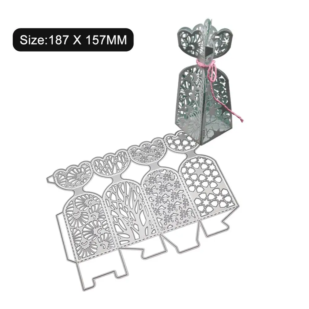 3d подарочная коробка для резки/трехмерная коробка/коробка конфет металлический