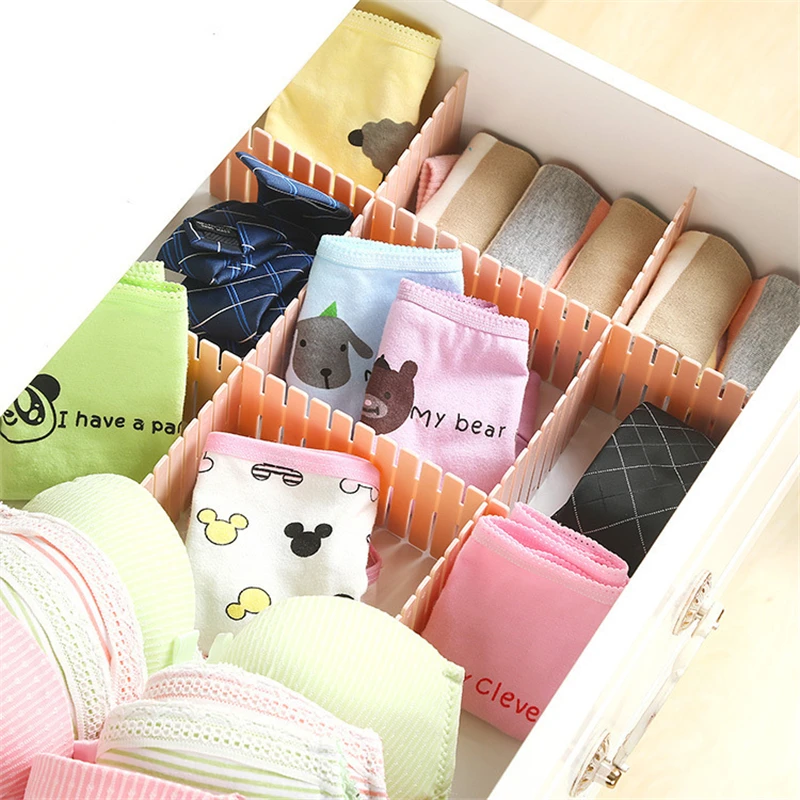 4 шт./компл. Пластиковый Регулируемый разделитель для одежды|Ящики хранения| |