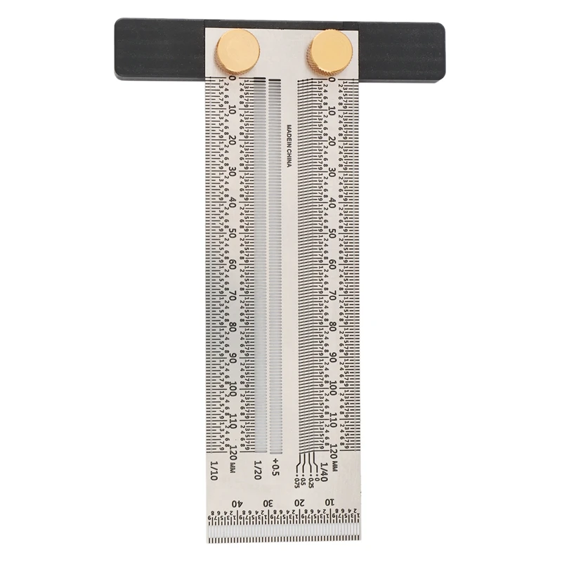 

120 MM T Square Woodpecker Tools Woodpecker Square Precision Tiny T-Rule Precision Marking Ruler