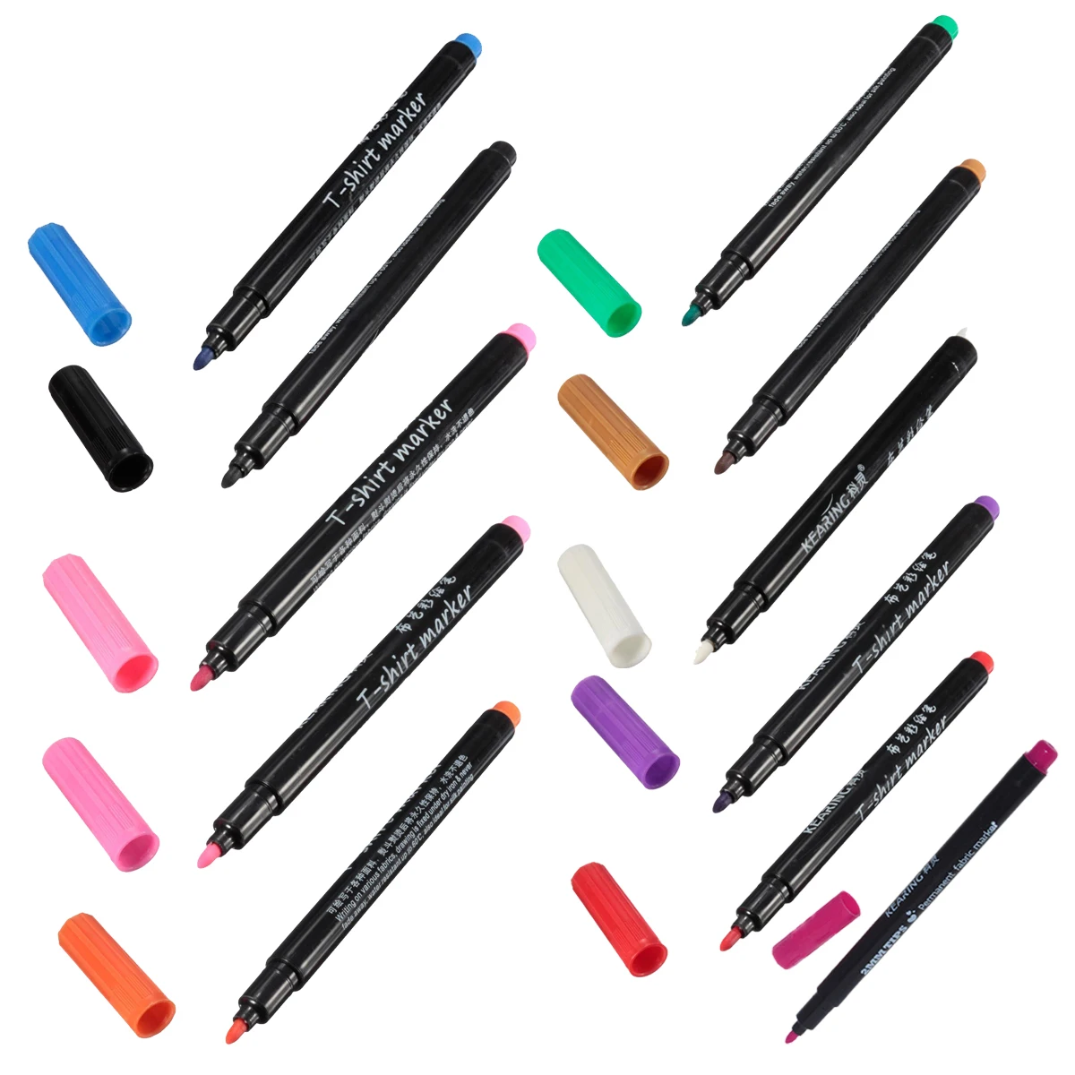 

1 x Fabric Marker Pens Permanent Colors For DIY Textile Clothes T-Shirt Shoes