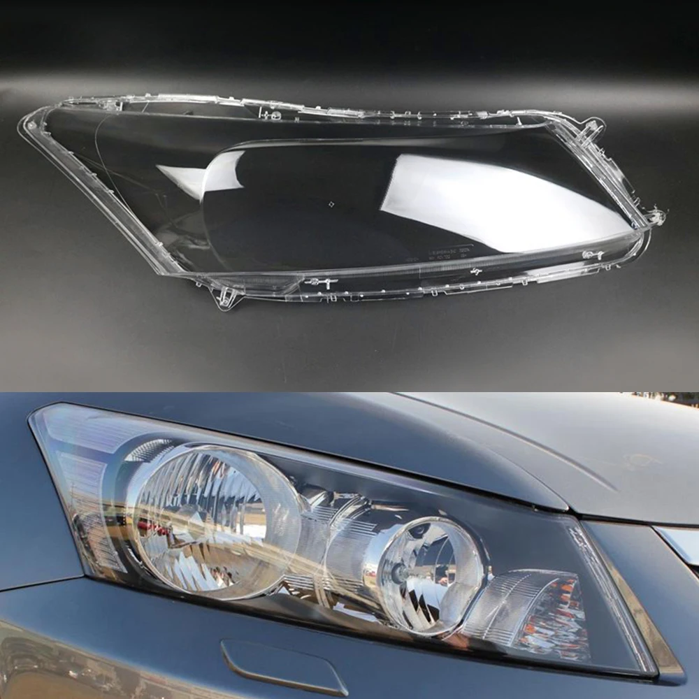 Для Honda Accord 2008 2009 2010 2011 крышка фары автомобиля объектив замена прозрачные линзы Авто оболочка Крышка - Цвет: Passenger Sider