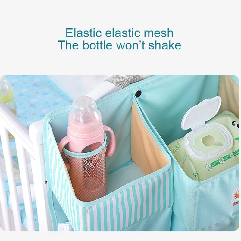 Органайзер для детской кроватки многофункциональная сумка хранения хлопковая