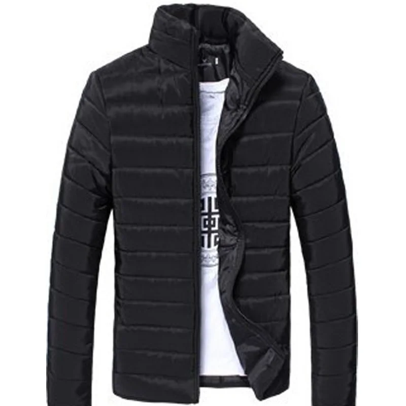 ZOGAA 2019 мужская легкая парка зимние теплые пальто хлопковые одноцветные куртки