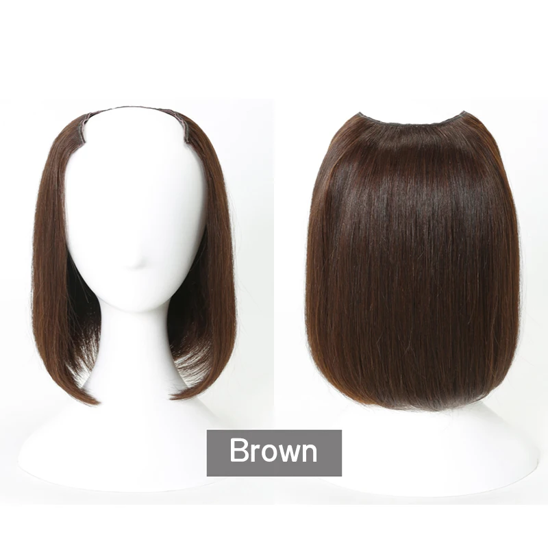 Волосы BUQI hair10 дюймов короткие прямые U-образные человеческие волосы парики для